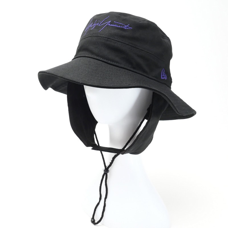 Yohji Yamamoto POUR HOMME × NEW ERA ヨウジヤマモトプールオム × ニューエラ ハット サイズSMALL/MEDIUM アドベンチャー ドッグイヤーダックキャンバス 帽子 ブランド古着【中古】20250327/RA4015