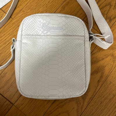 Supreme x Nike Leather Shoulder Bag "White" HJ7964-121
