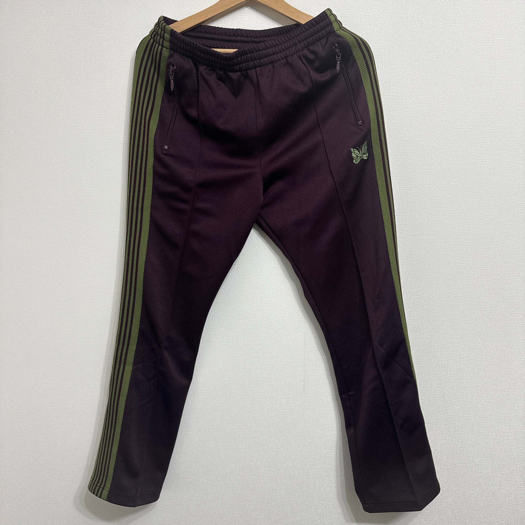 Needles TRACK PANT - POLY SMOOTH "Maroon"