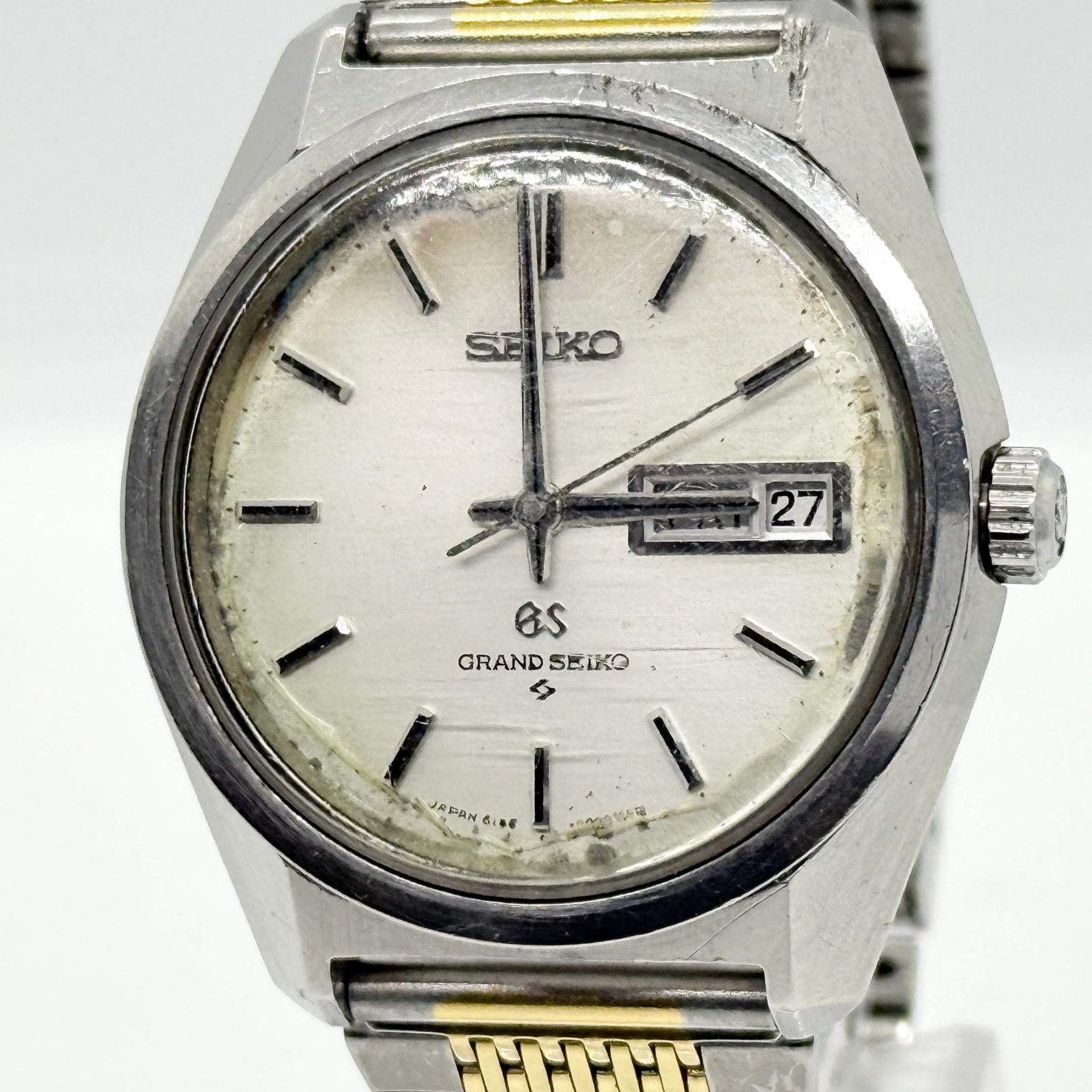 SEIKO セイコー GRAND SEIKO グランドセイコー 6146-8000 シルバー AT メンズ 腕時計 稼働品