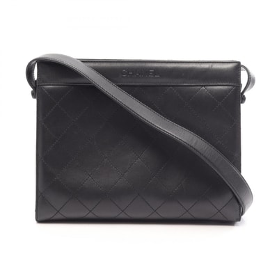 シャネル CHANEL マトラッセ ショルダーバッグ バッグ ラムスキン(羊革) レディース ブラック系 【中古】
