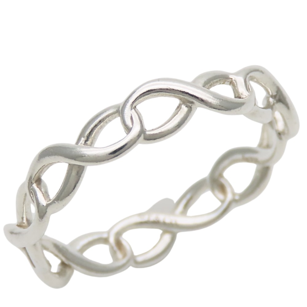 【中古】 ティファニー リング・指輪 インフィニティバンド シルバー925 約1.2g シルバー 人気 アクセサリー レディース 女性 TIFFANY&Co.