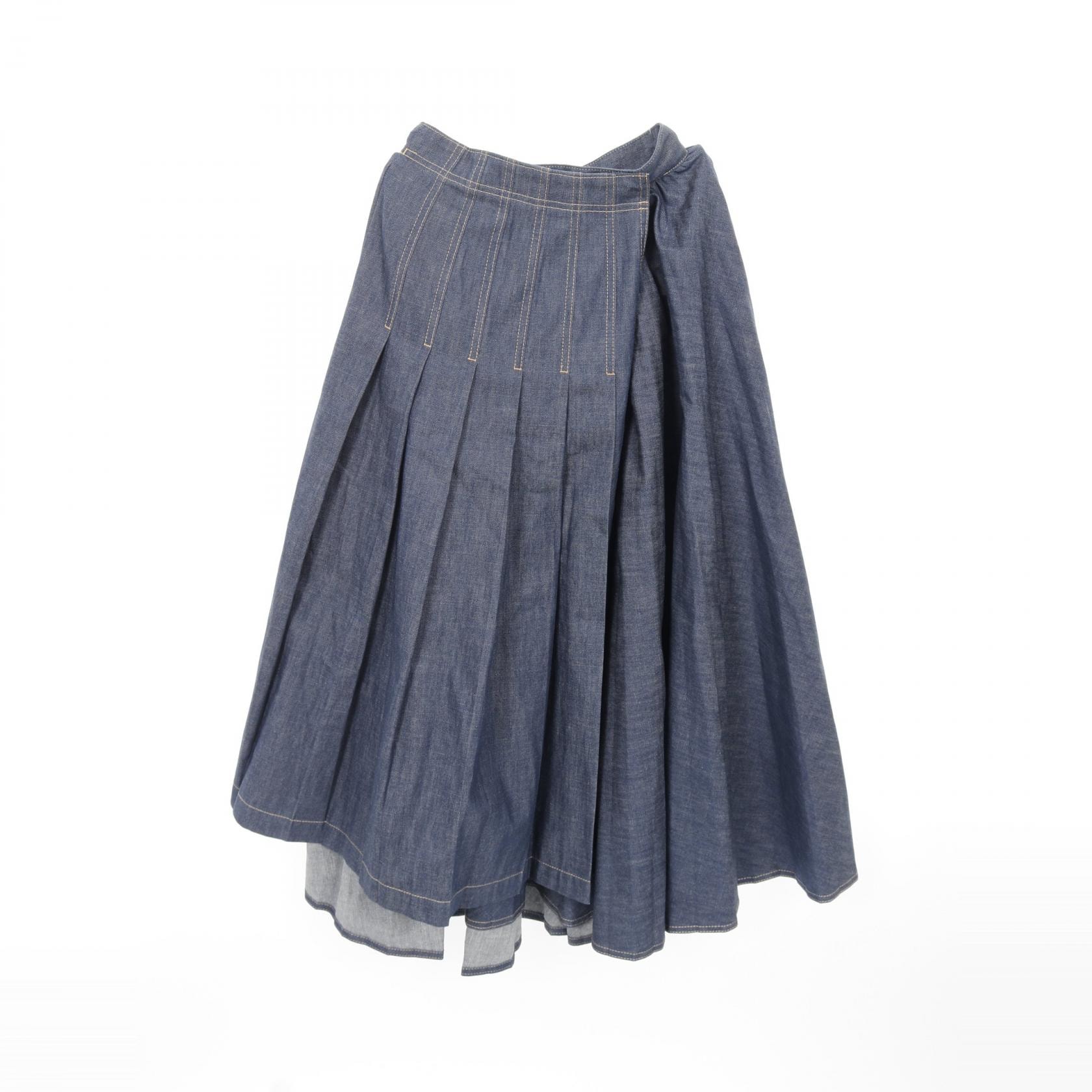 ディオール Dior スカート 衣料品 ボトムス コットン レディース ネイビー系 2W2J19A3573 【中古】