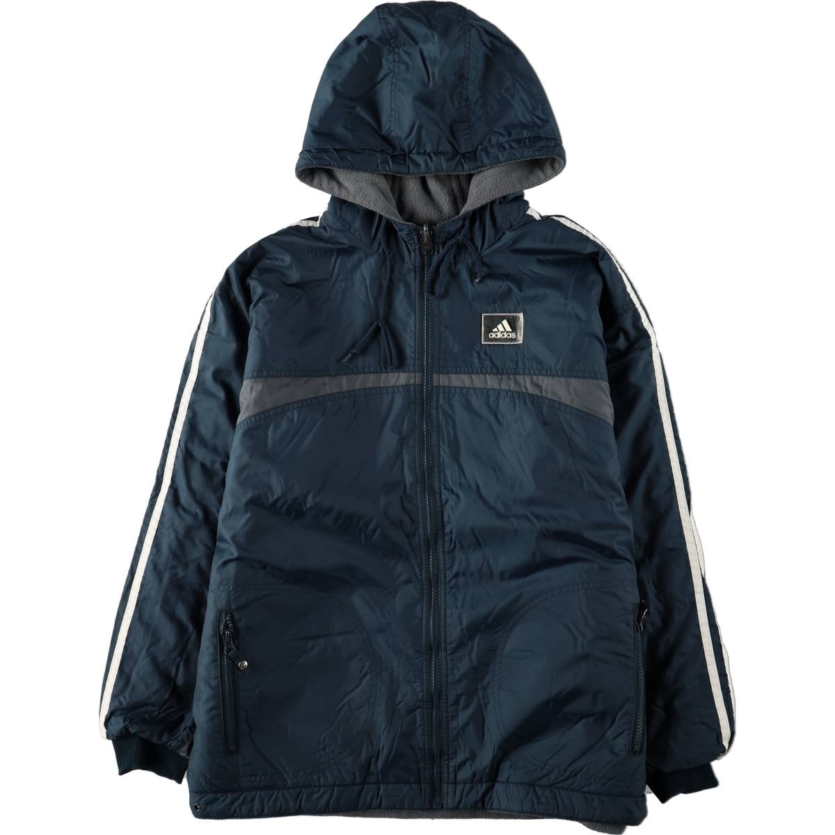 古着 90~00年代 アディダス adidas リバーシブル 中綿ジャケット パファージャケット メンズM相当/eaa679033