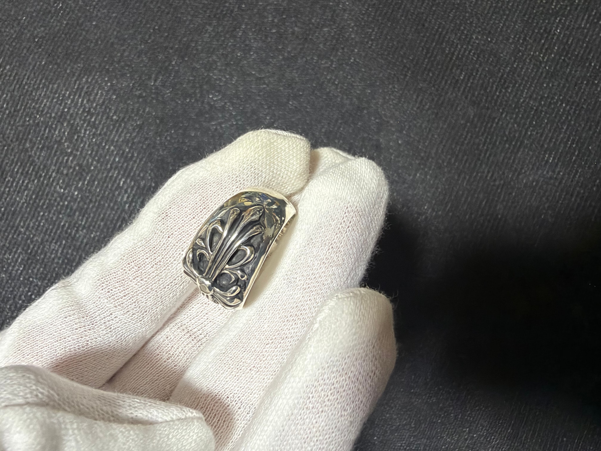 Chrome Hearts Floral Cross Ring "Silver"