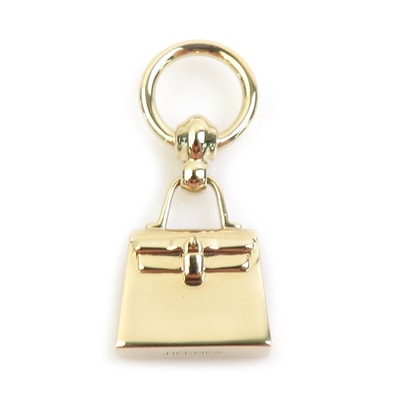 エルメス HERMES スカーフリング ツイリーリング ケリー メタル ゴールド レディース【中古】 h32255a