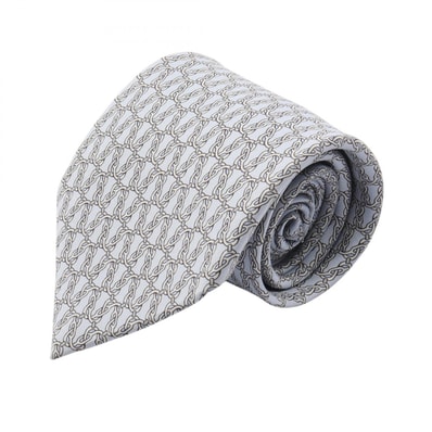 エルメス HERMES ネクタイ 衣料品 シルク シルク メンズ ブルー系 【中古】