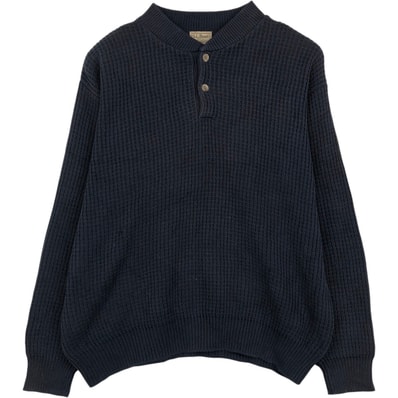 古着 90~00年代 エルエルビーン L.L.Bean ヘンリーネック コットンニットセーター メンズM相当 ヴィンテージ/eaa637248