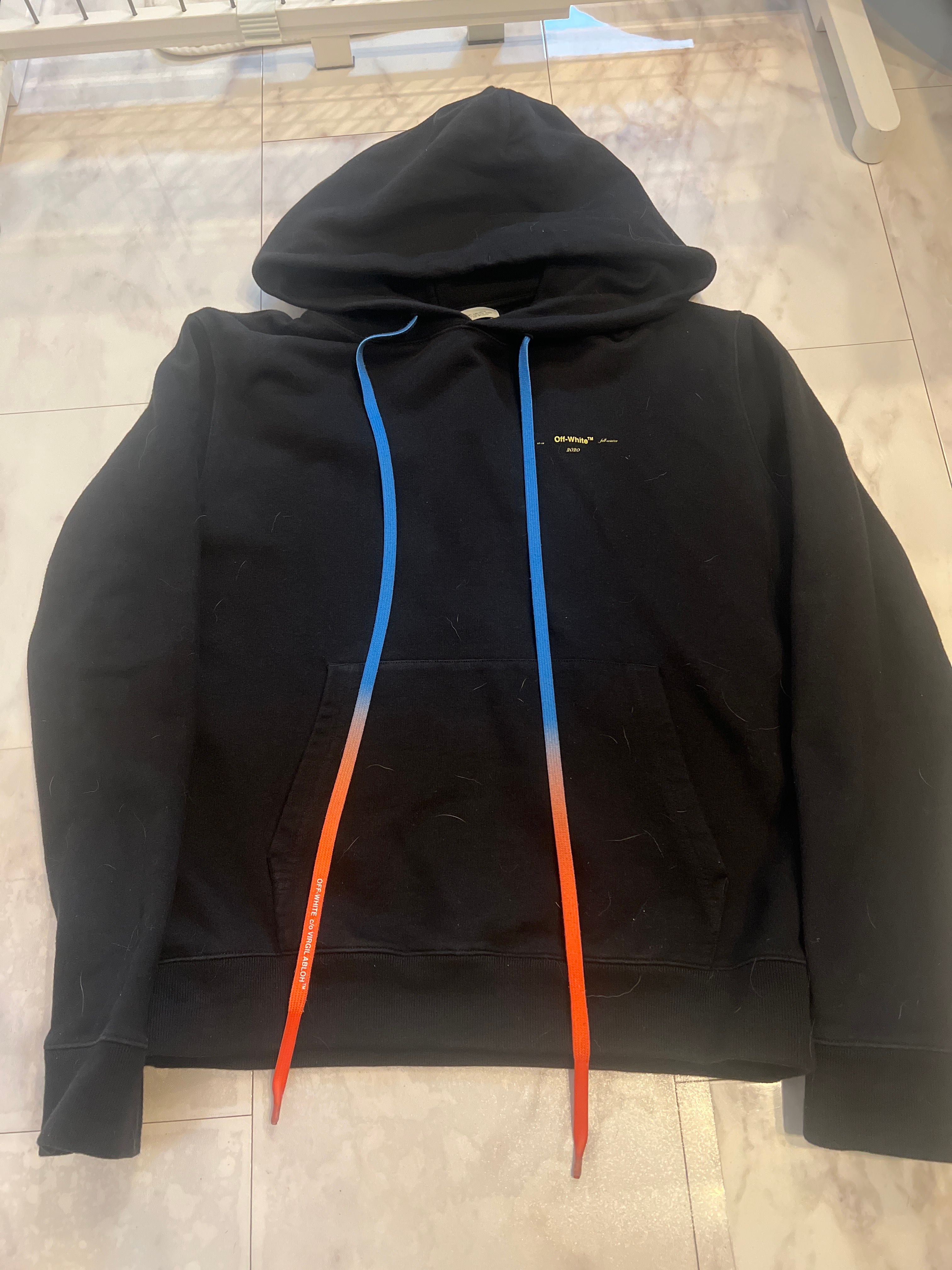 OFF-WHITE Oversized Acrylic Arrows Hoodie "Black"