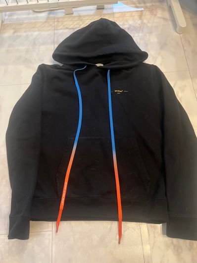 OFF-WHITE Oversized Acrylic Arrows Hoodie "Black"
