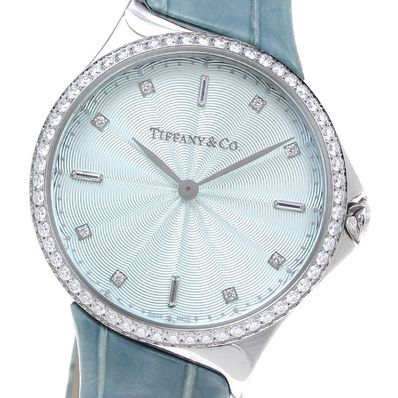ティファニー メトロ ダイヤベゼル クォーツ レディース 【中古】