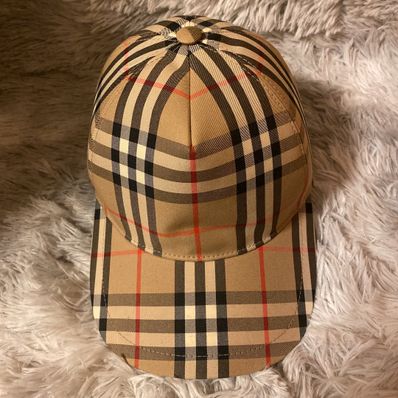 Burberry Heavy Cotton Check Tracker Cap "Archive beige"