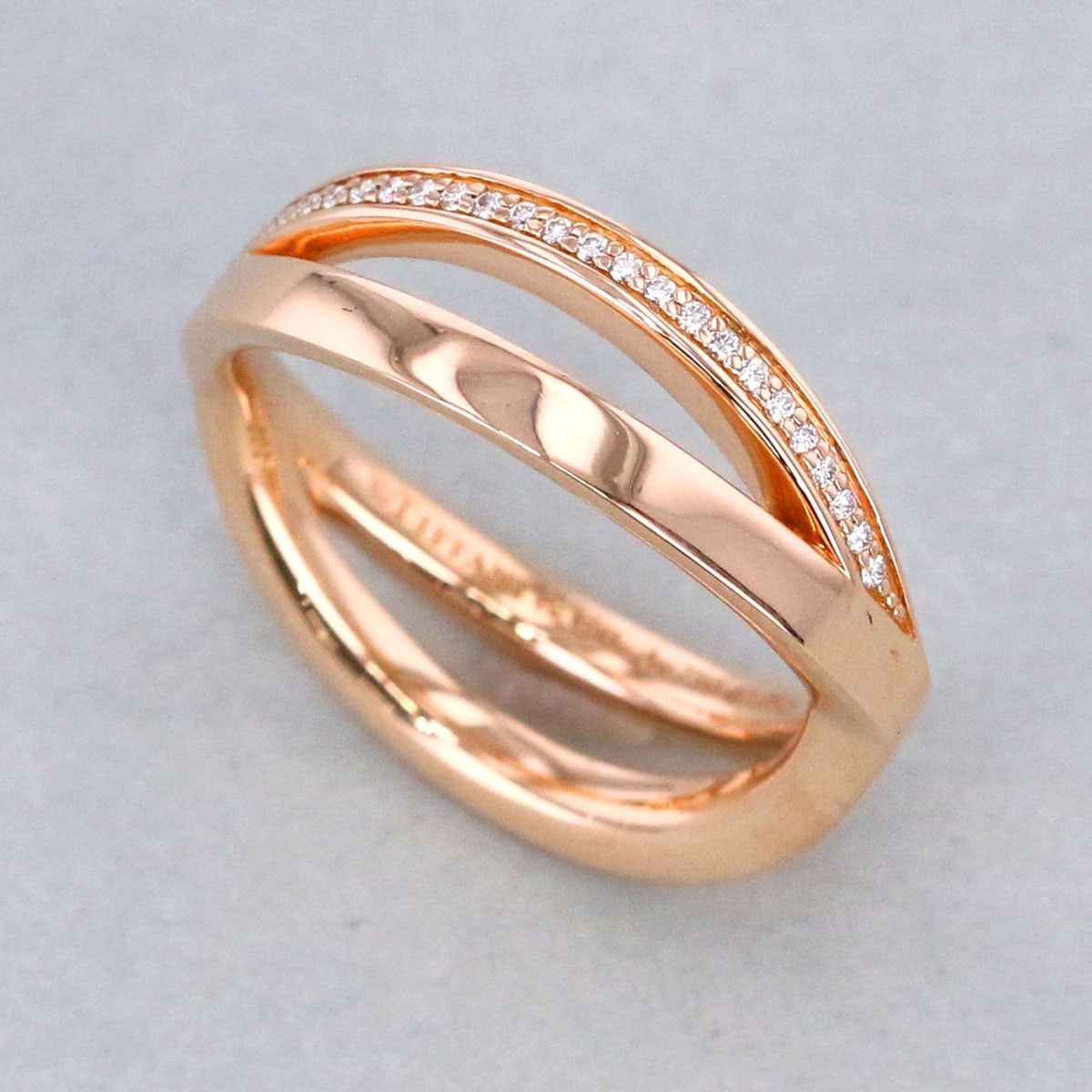 TIFFANY&Co. ティファニー アトラス X ナローリング 750PG リング・指輪 表記サイズ 約11号 K18ピンクゴールド レディース【中古】