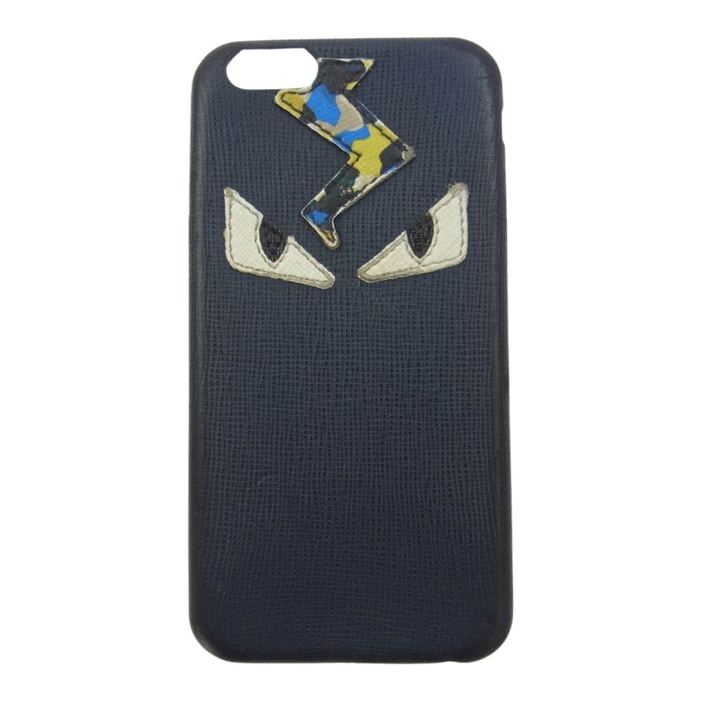 FENDI フェンディ その他アクセサリー iphone6 ケース モンスター モバイルケース ダークネイビー系【中古】