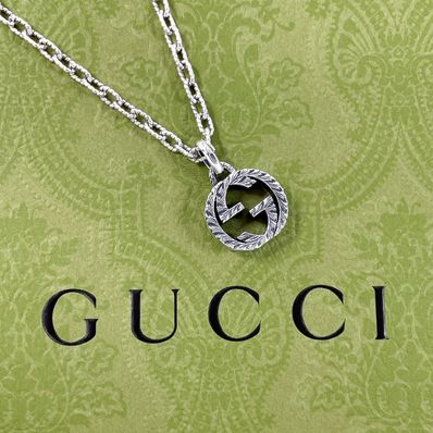 GUCCI Interlocking G Pendant Necklace