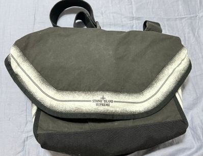 Supreme / Stone Island Stripe Messenger Bag "Black"