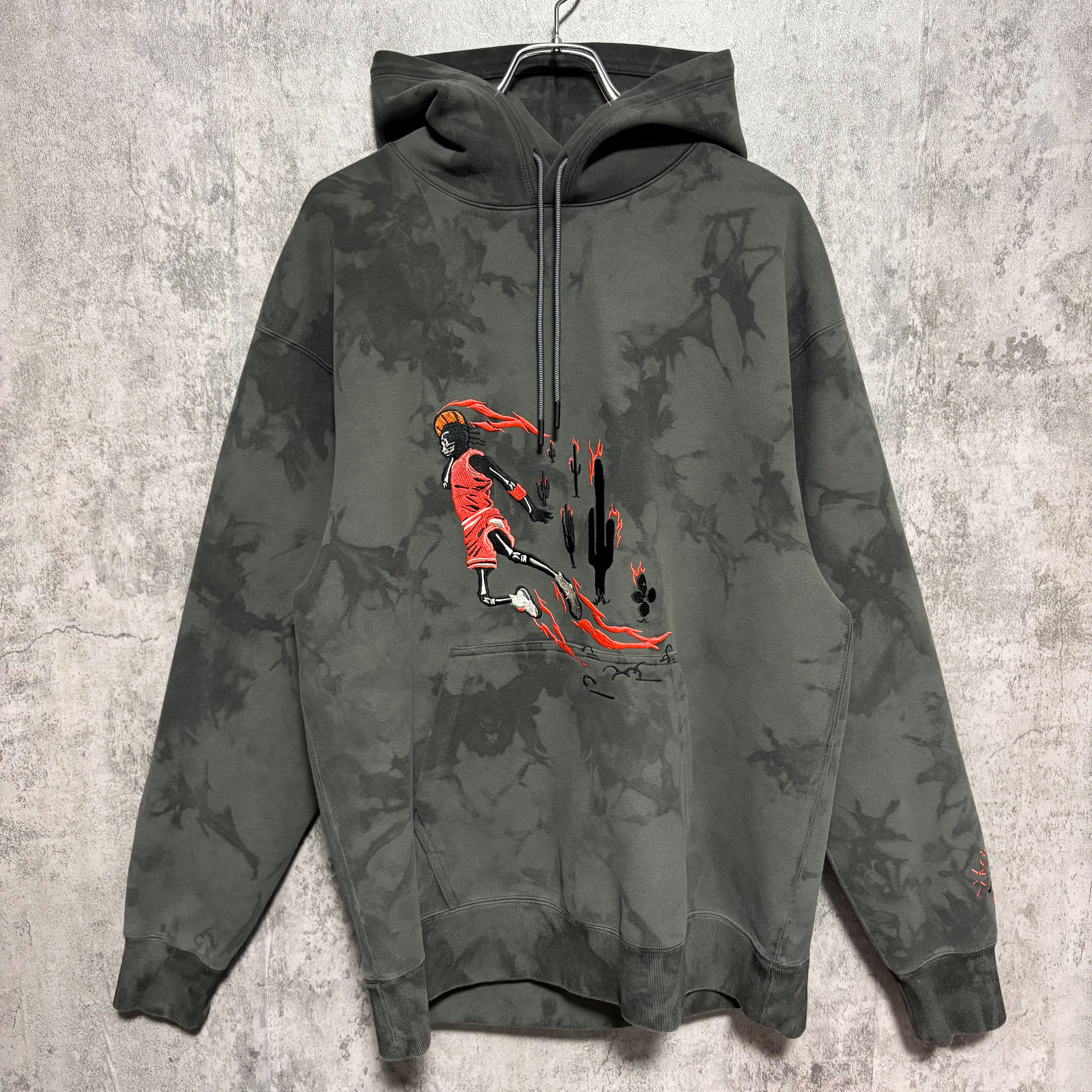 Air Jordan x Travis Washed Suede Hoodie "Grey"