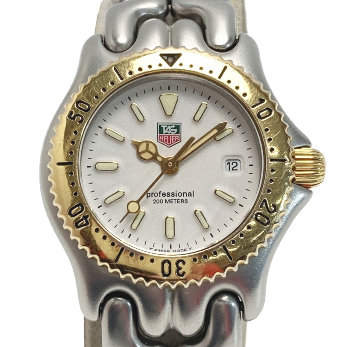 ☆☆TAG HEUER タグホイヤー セルシリーズ プロフェッショナル 200M S95.815 アイボリー クォーツ レディース 腕時計