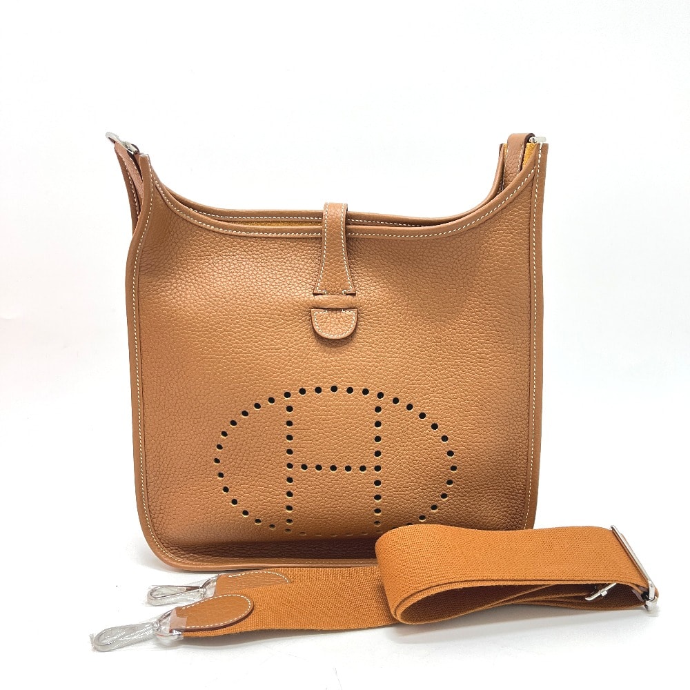 エルメス HERMES エブリン3PM トロワ 斜め掛け カバン バッグ ショルダーバッグ トリヨンクレマンス K刻 ゴールド 未使用