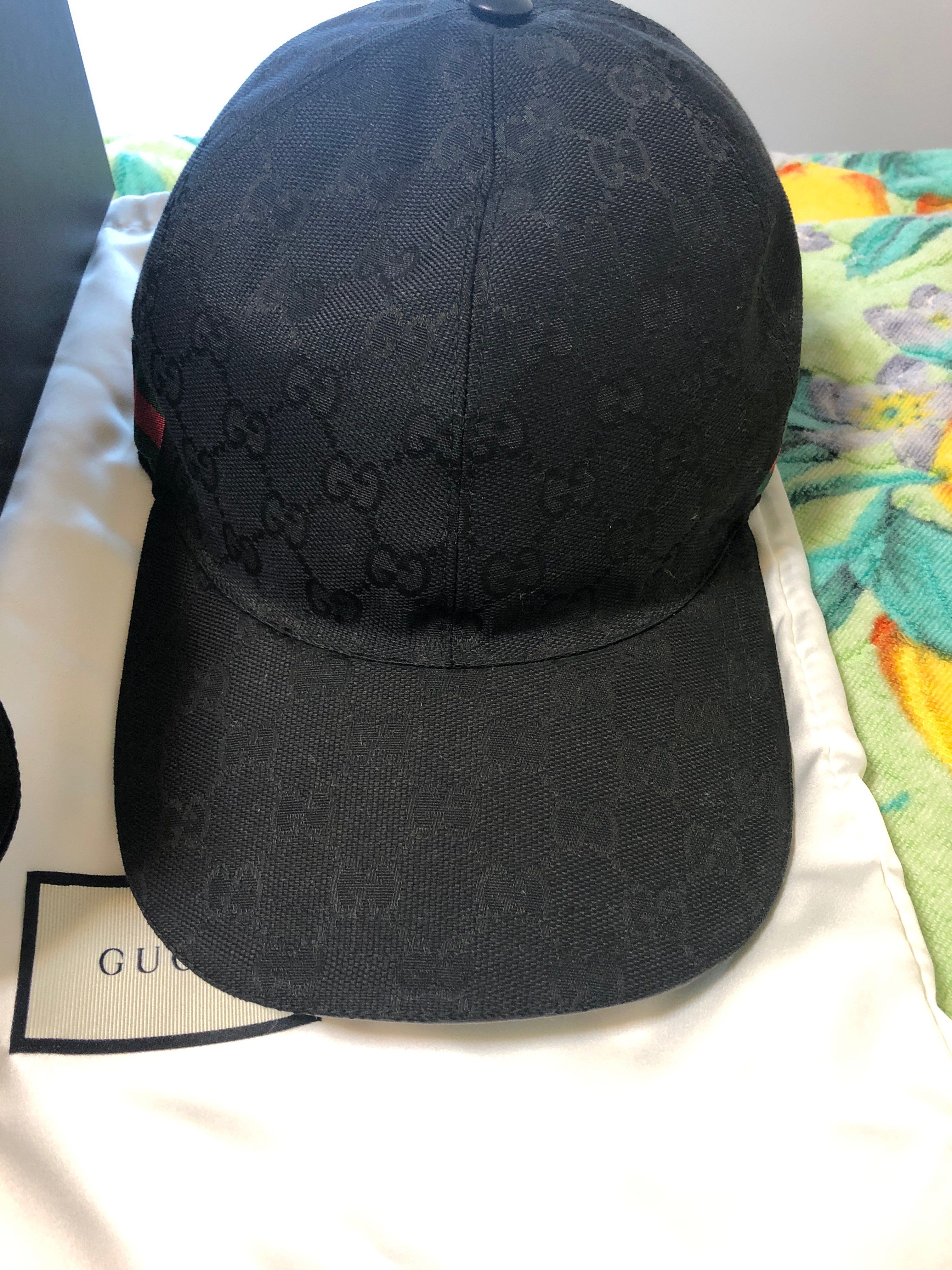 GUCCI Original GG Canvas Baseball Cap "Black"