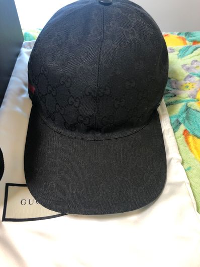 GUCCI Original GG Canvas Baseball Cap "Black"
