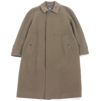 良品 バーバリー ステンカラーコート カーキ メンズ 92-170