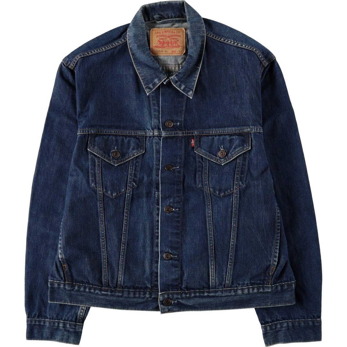 古着 00年代 リーバイス Levi's 70550-0401 ユーロモデル デニムジャケット Gジャン メンズXL相当/eaa670752
