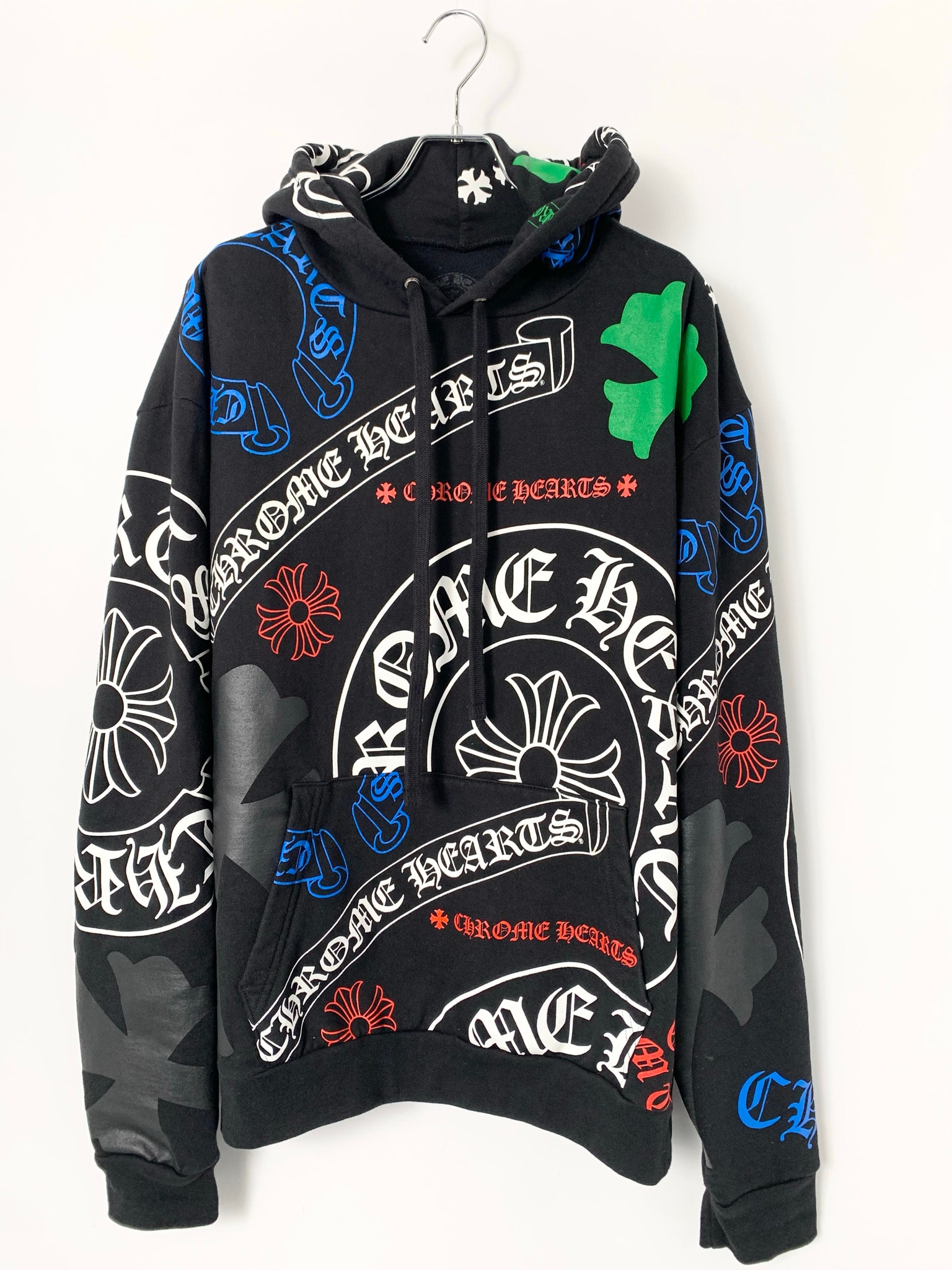 Chrome Hearts Stencil Pattern Print Hoodie Online Exclusive "Black/Multi Color"