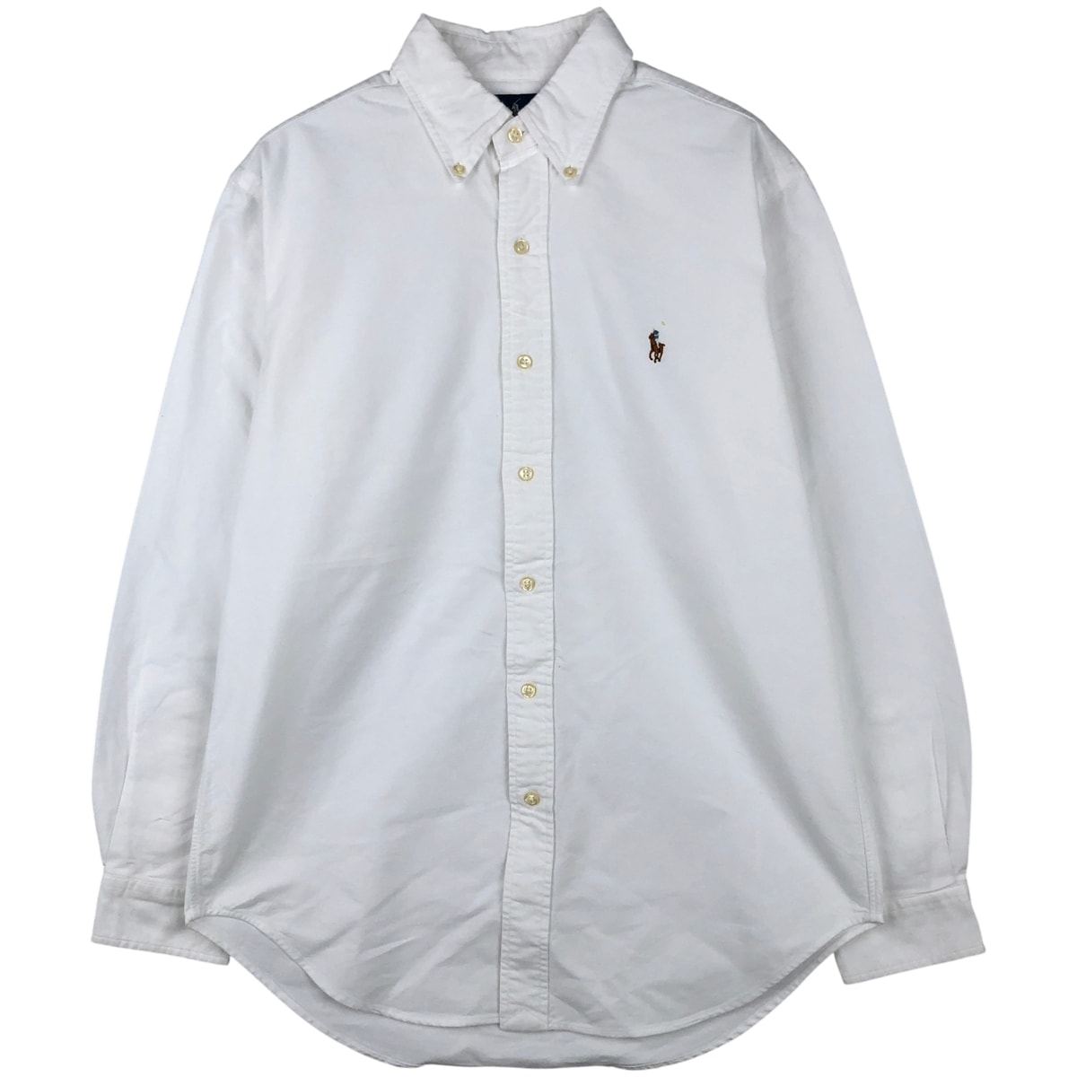 古着 ラルフローレン Ralph Lauren CLASSIC FIT クラシックフィット 長袖 ボタンダウンシャツ メンズL相当/eaa613617
