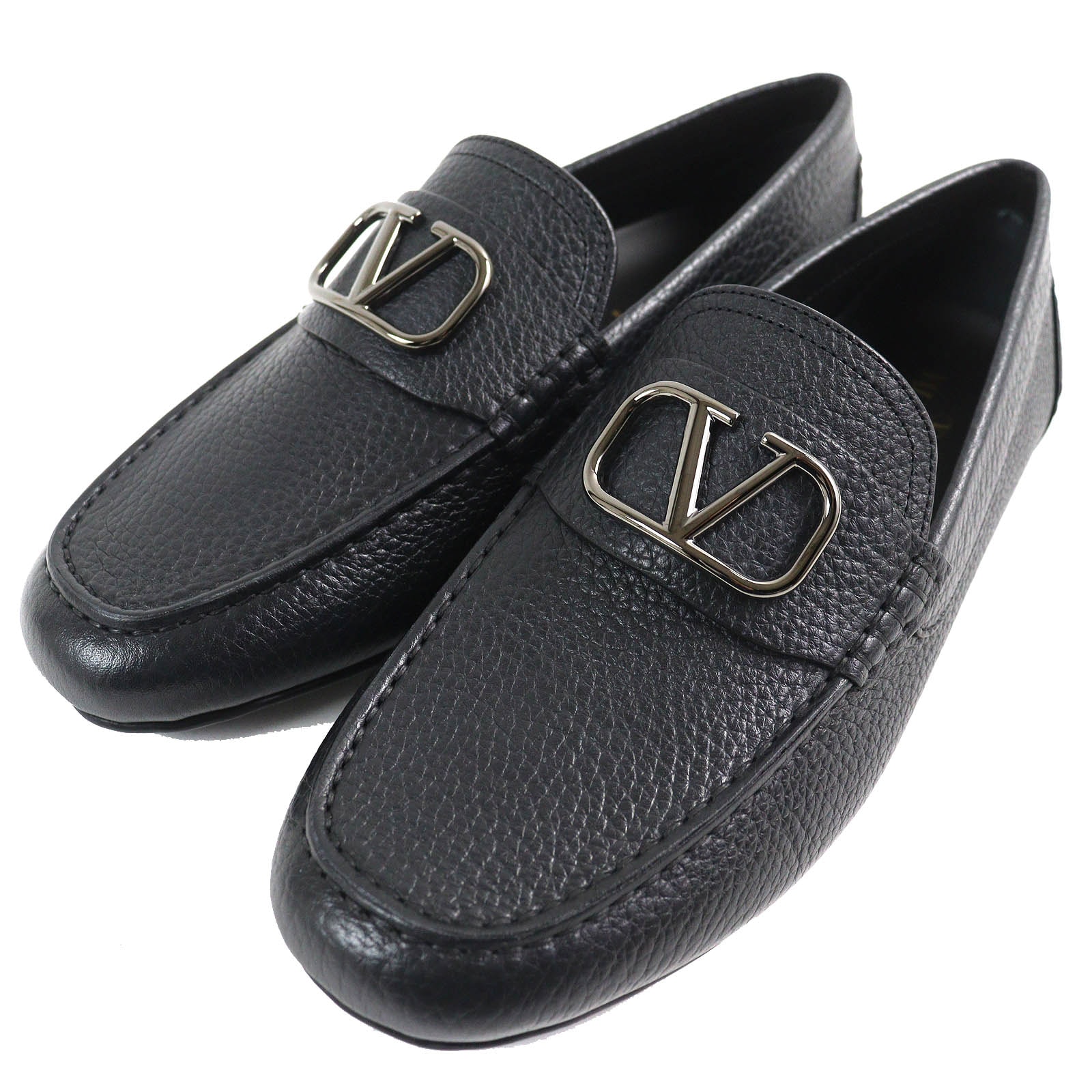未使用品 ヴァレンティノガラヴァーニ
 ドライビングシューズ ブラック メンズ 42.5 UY2S0C32
