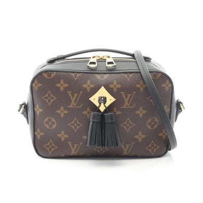 ルイ・ヴィトン LOUIS VUITTON サントンジュ ショルダーバッグ バッグ PVCコーティングキャンバス レザー モノグラム ノワール レディース ブラウン系 / ブラック系 M43555 【中古】