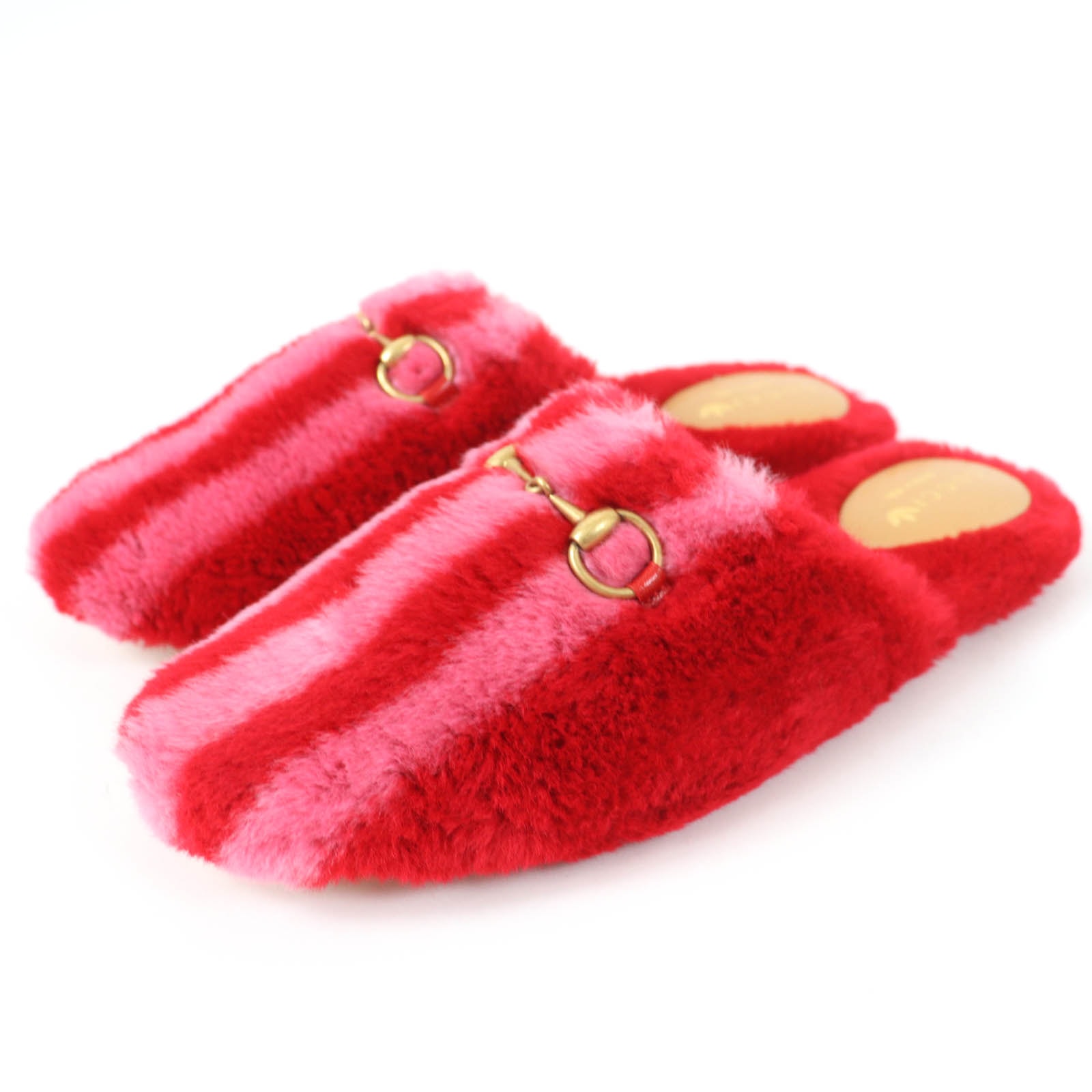 未使用品 グッチ×アディダス
ミュール レッド レディース 37 722442