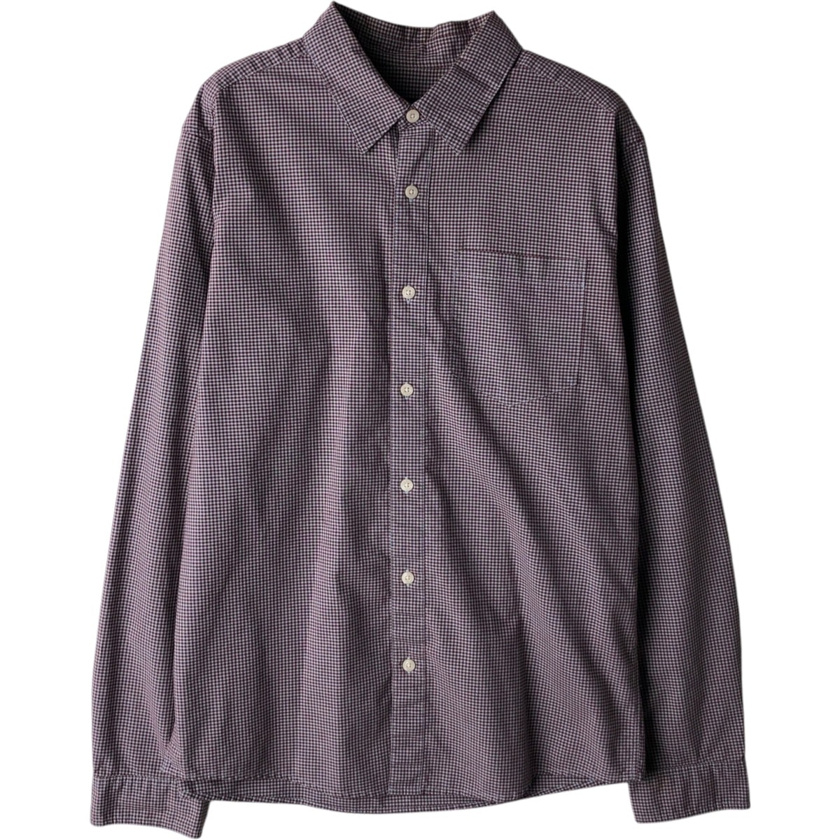 古着 パタゴニア Patagonia ORGANIC COTTON オーガニックコットン ギンガムチェック 長袖 コットンチェックシャツ メンズS相当/eaa619049