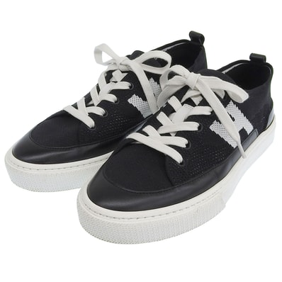 美品 エルメス スニーカー ディープ ブラック ホワイト レディース 37