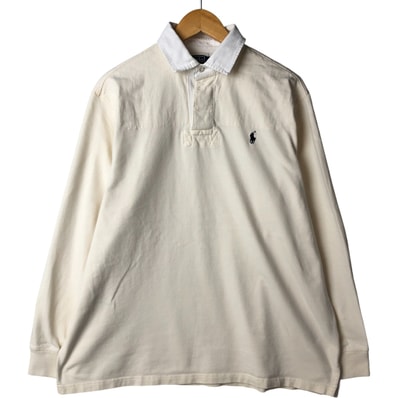 古着 ラルフローレン Ralph Lauren POLO by Ralph Lauren 長袖 ラガーシャツ メンズL相当/eaa591885