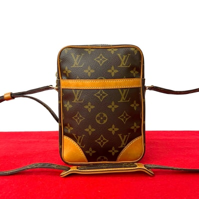 LOUIS VUITTON ルイヴィトン ダヌーブ モノグラム レザー PVC ショルダーバッグ ブラウン
34843