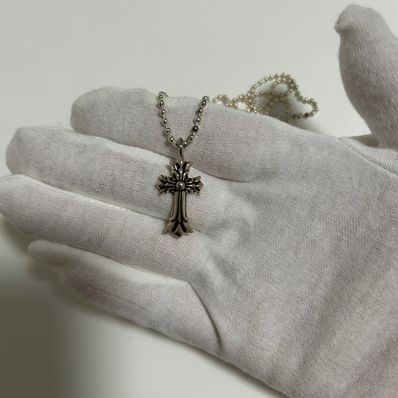 Chrome Hearts Double CH Cross Charm "Silver"
