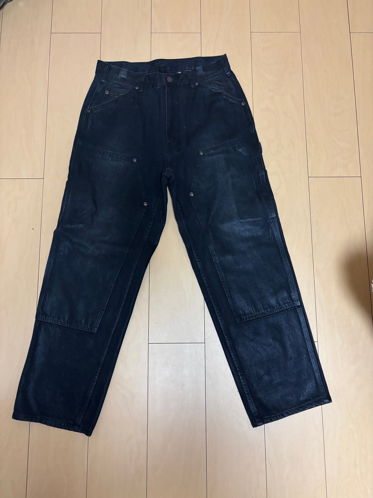 Supreme x MM6 Maison Margiela Foil Double Knee Painter Pant "Black"