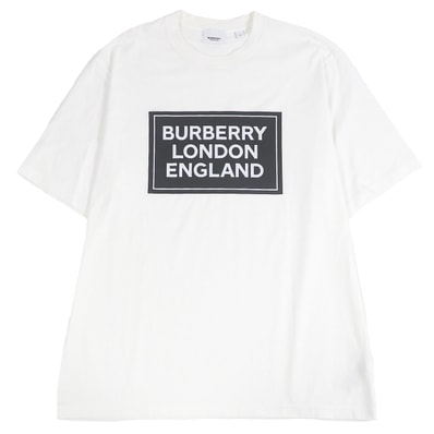 極美品 バーバリー 半袖Tシャツ ホワイト メンズ M 8084338