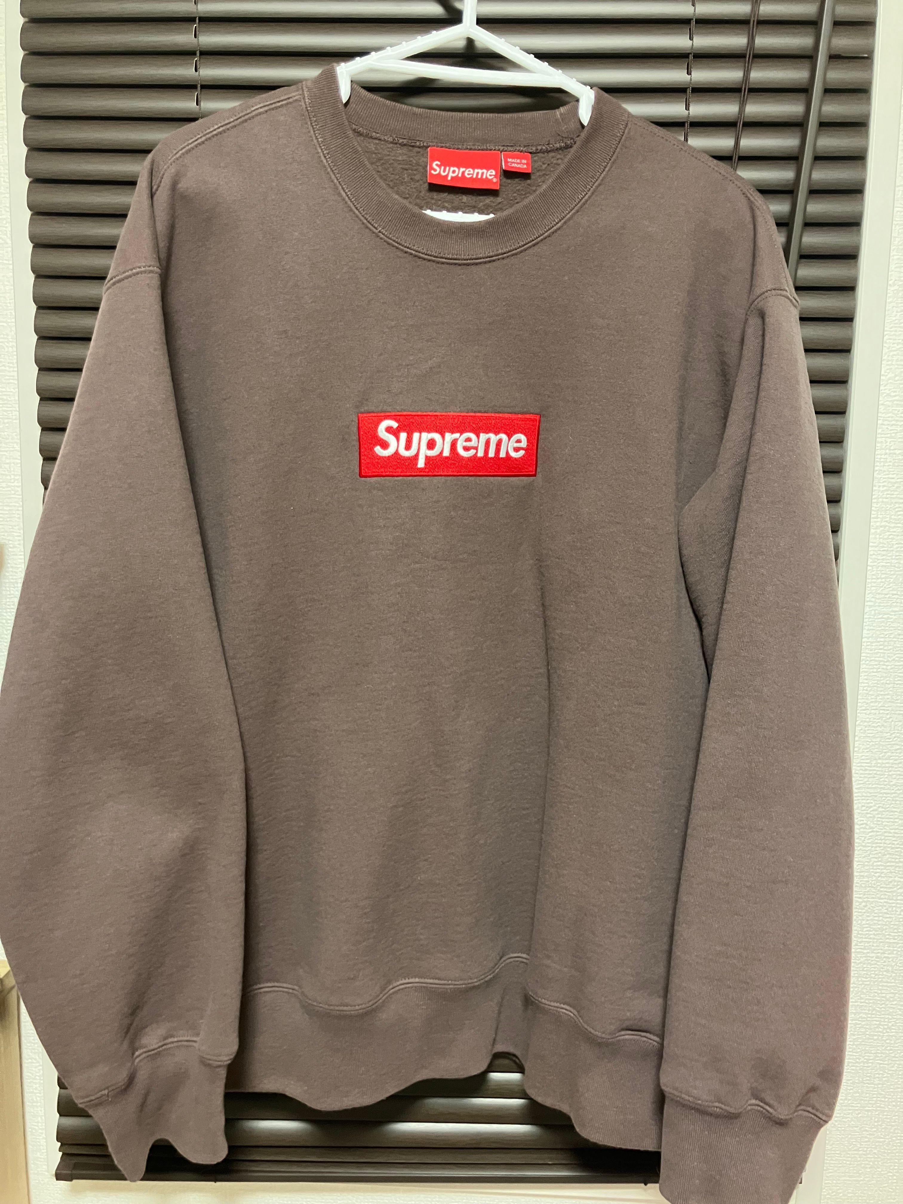 Supreme Box Logo Crewneck "Brown" (22FW)