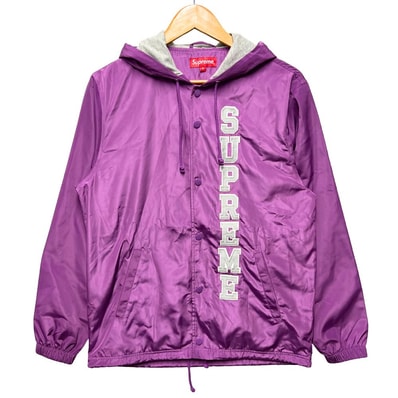 SUPREME シュプリーム Vertical Logo Hooded Coaches Jacket フード コーチジャケット 52849