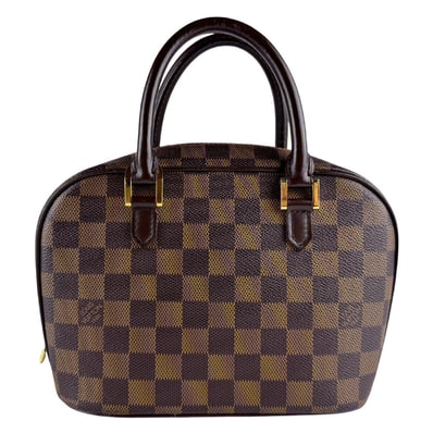 ルイ ヴィトン LOUIS VUITTON ハンドバッグ ダミエ サリア ミニ ダミエキャンバス ブラウン ゴールド レディース N51286【中古】 z9608