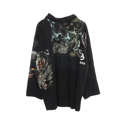 バレンシアガ BALENCIAGA LIMITED EDITION 150着限定 再構築 パーカー 衣料品 トップス コットン メンズ ブラック系 / マルチカラー 【中古】