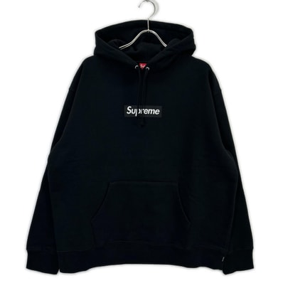 シュプリーム 23SS ブラック West Hollywood オープン記念 LA Box Logo Hooded Sweatshirt ハリウッド ボックスロゴパーカ XL