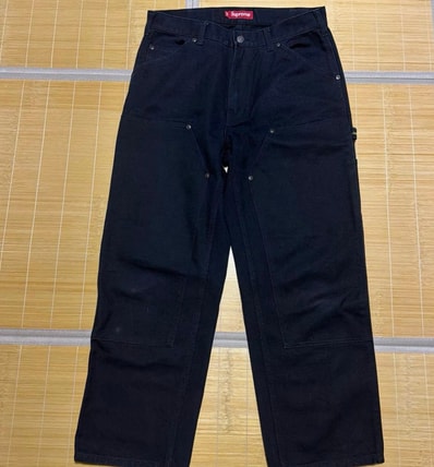 Supreme Double Knee Painter Pant "Black" (24SS)
