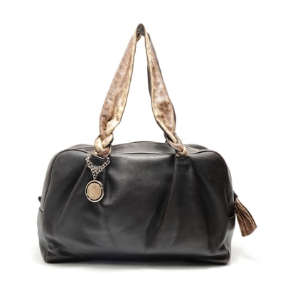 セリーヌ CELINE パイソン レザー ショルダーバッグ【中古】
