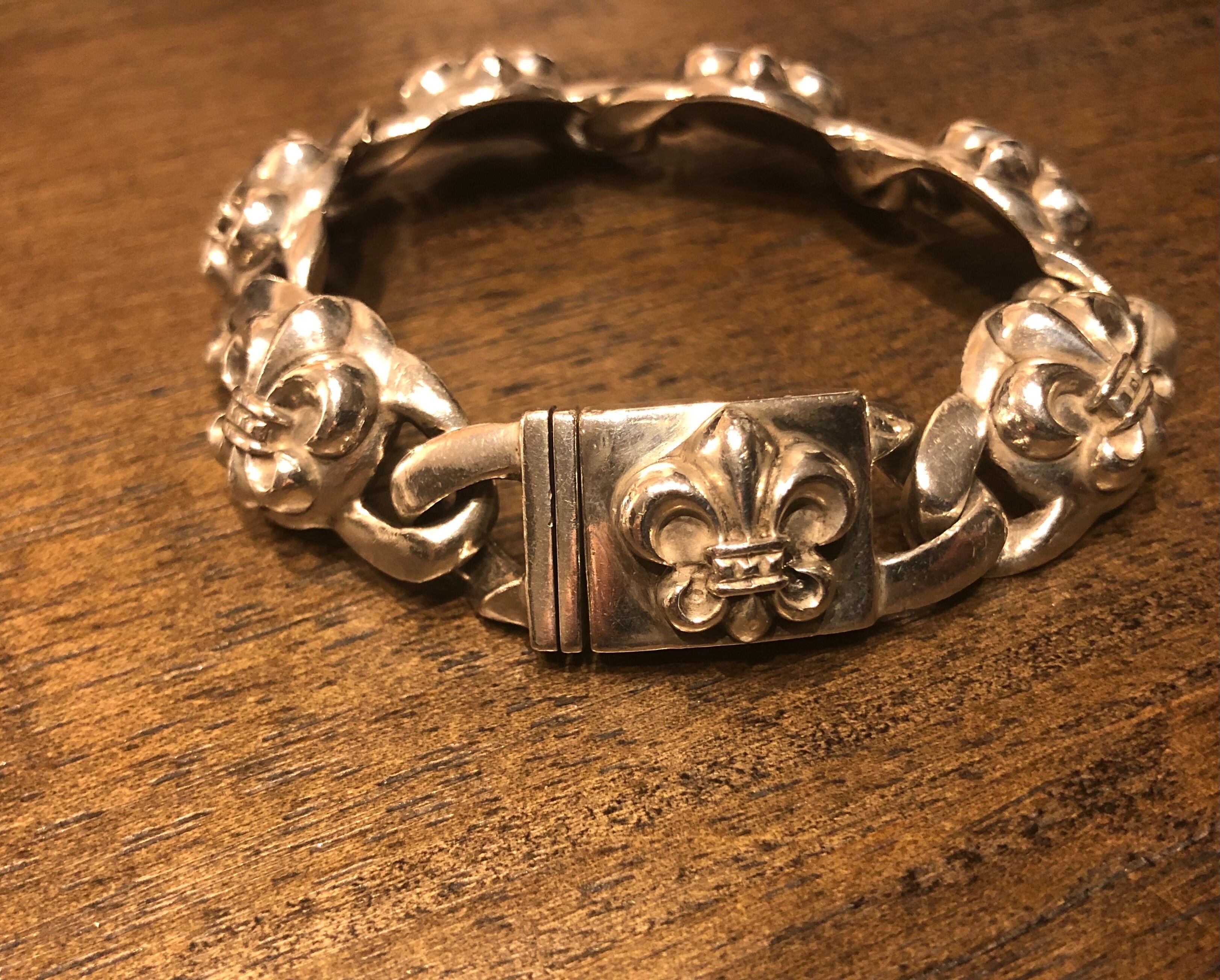 Chrome Hearts BS Flare Link Bracelet "Silver"
