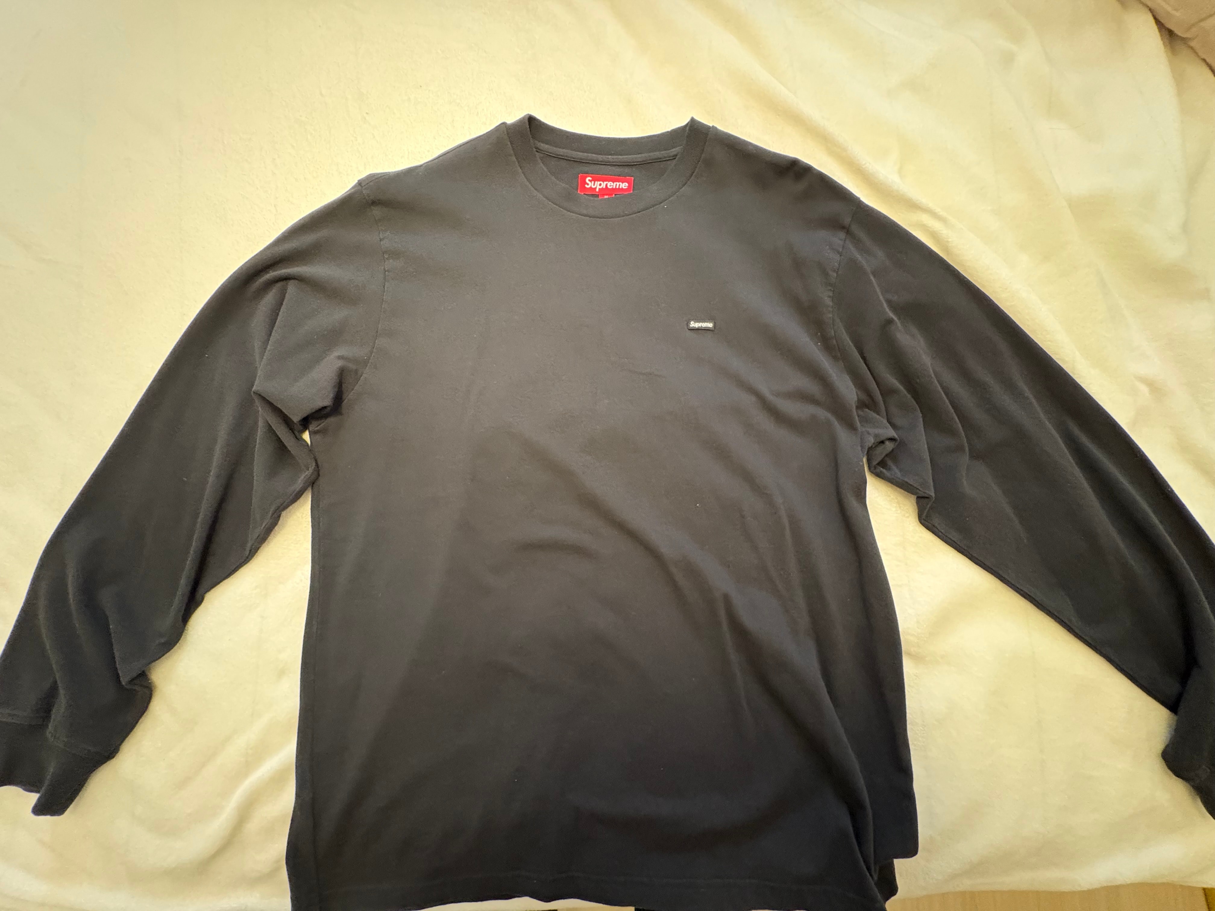 Supreme Small Box L/S Tee (26SS) "Black"
