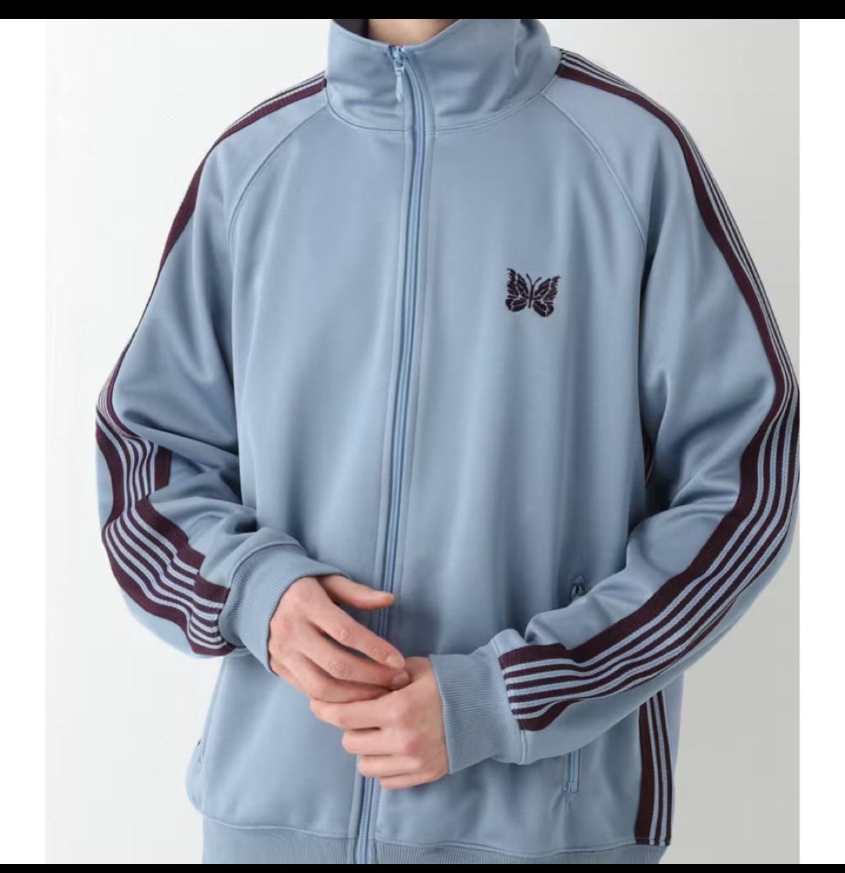 NEEDLES x Freaks Store Track Jacket Poly Smooth "Sax Blue"