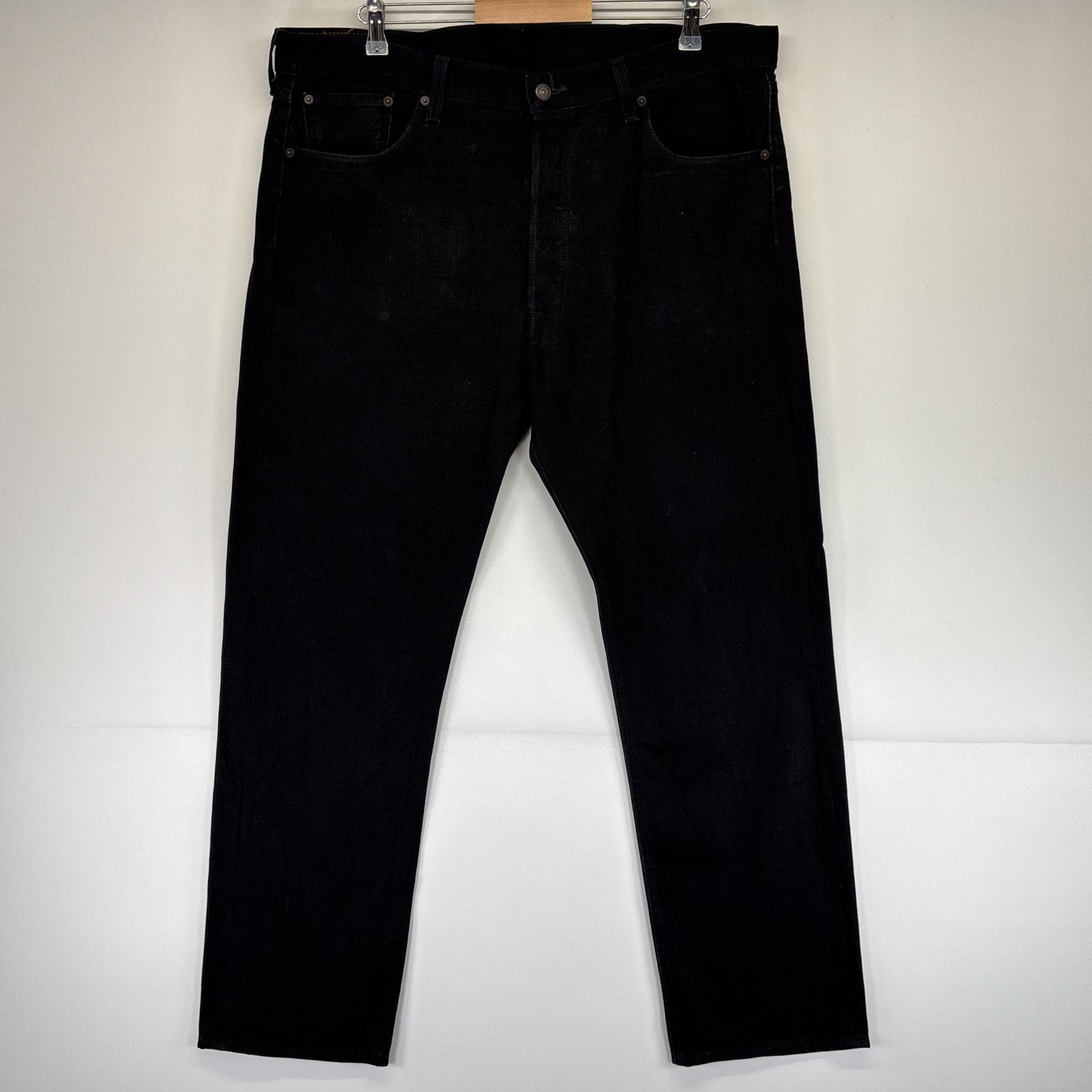 古着 リーバイス Levi's デニムパンツ 501 ボタンフライ ストレート 5ポケット ジーンズ ジーパン 大きいサイズ w40 L32 ブラック メンズ